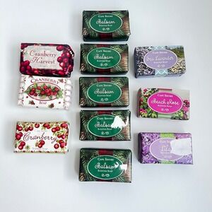 Cape Shore Scented Bar Soap Lot of 11 Balsam Cranberry Beach Rose Lavender Lilac